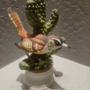 Ceramic Cactus Wren Angeline Original Southwest Knick Knack Arizona
